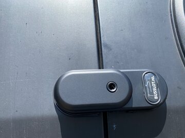 Gatelock Medium beveiligingsslot 2 Stuks MAT ZWART 