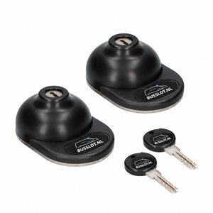 Gatelock XTVAN02 set van 2 slamlocksloten mat zwart met BUSSLOT.NL-logo
