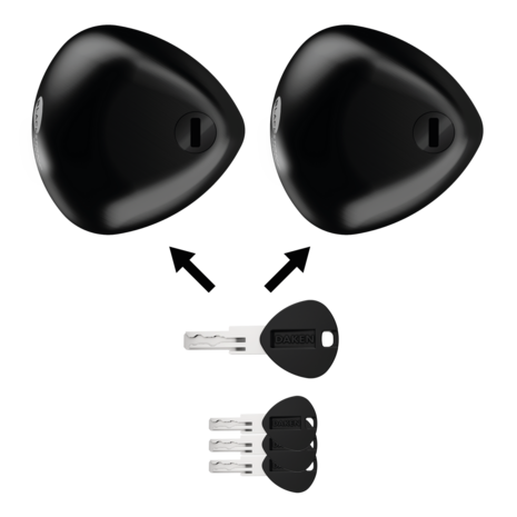 Blackstone COMBO Bestelbus Slot SET (2) &ndash; RVS Van Lock met Sold Secure Gold Certificering